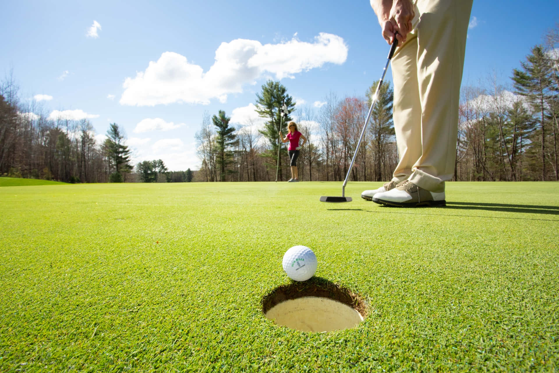 Executive event and golf themed background