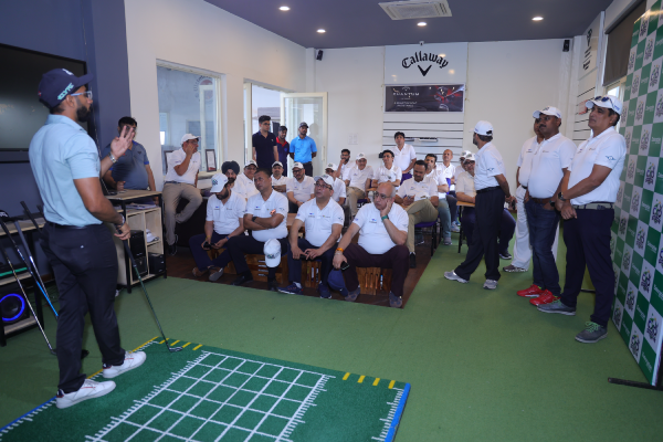 Golf event moment