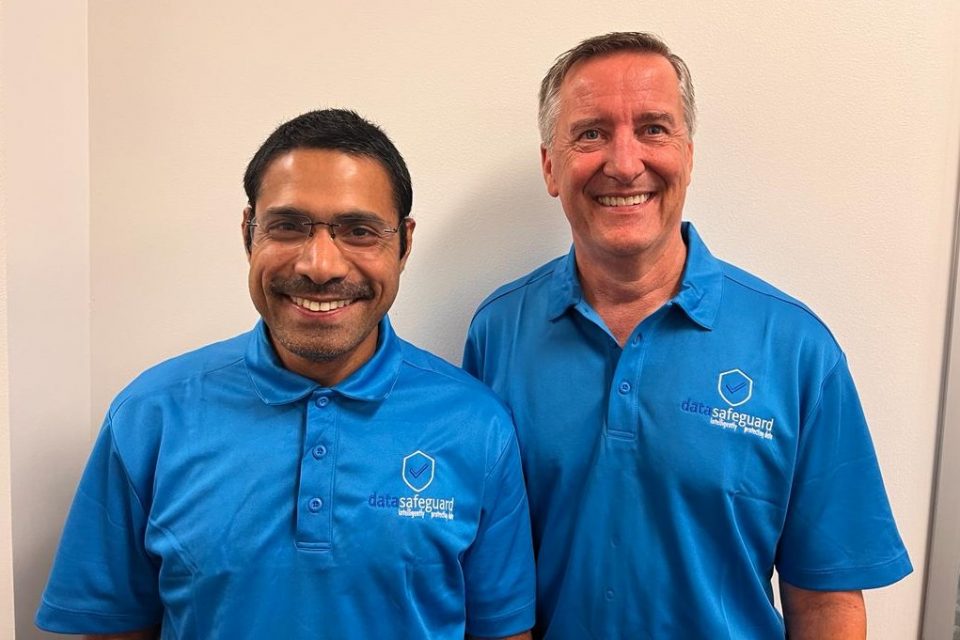 (From left to right) Data Safeguard's Director, Customer Success, Anjan Panda and Director, Corporate Sales, Bill Klaus